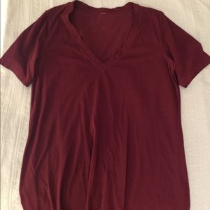Lululemon V Neck Maroon